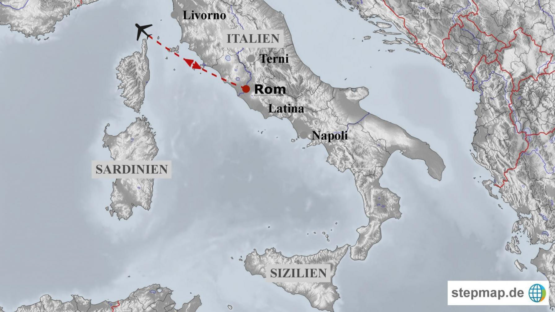 Reiseroute Italien